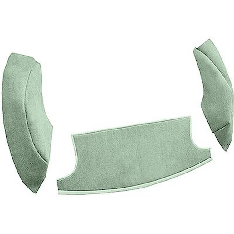 AM1302748 1969-70 American Motors AMX; 3-Piece Cargo Area Carpet Set; Cutpile; Willow Green