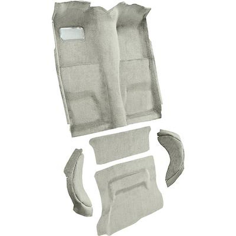 AM1386636 1972-78 American Motors Gremlin; 5-Piece Complete Molded Carpet Set; Cutpile; Almond