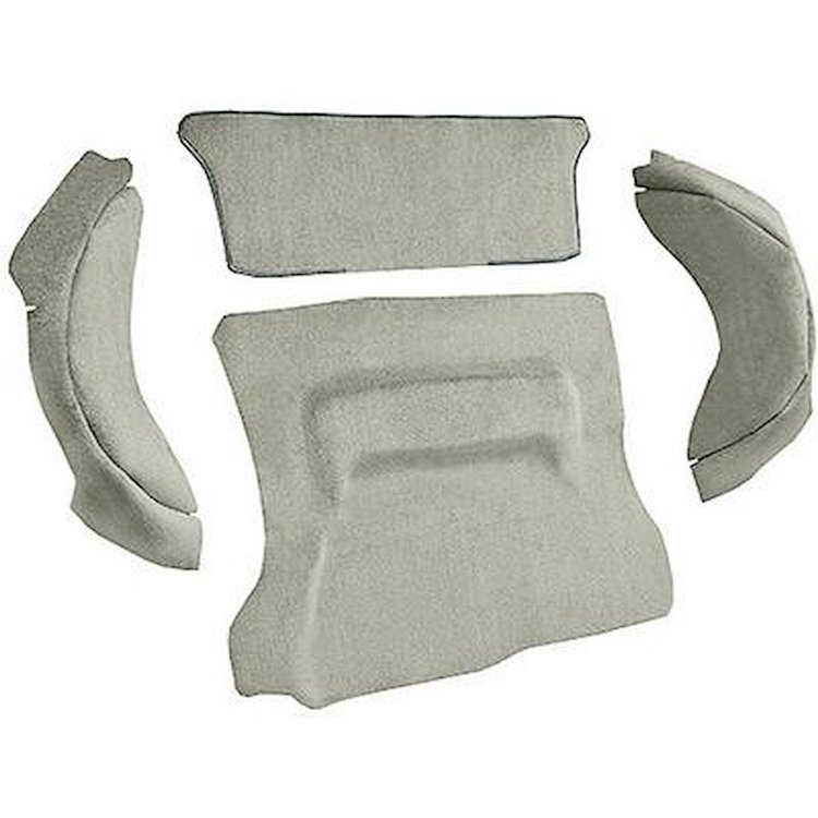 AM1386836 1972-78 American Motors Gremlin; 4-Piece Cargo Area Carpet Set; Cutpile; Almond