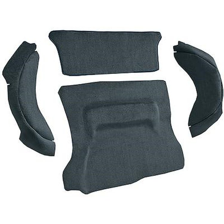 AM1386853 1972-78 American Motors Gremlin; 4-Piece Cargo Area Carpet Set; Cutpile; Blue