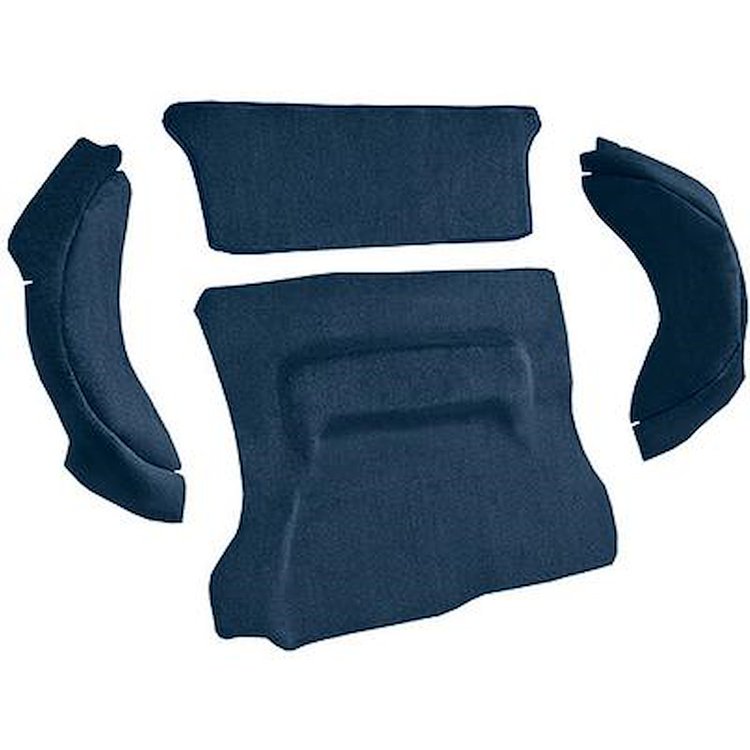 AM1386872 1972-78 American Motors Gremlin; 4-Piece Cargo Area Carpet Set; Cutpile; Royal Blue