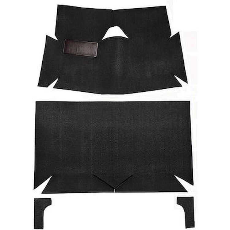AM1440501 1963-66 American Motors Ambassador; 2 or 4 Door; 4-Piece Complete Molded Carpet Set; Loop; Black