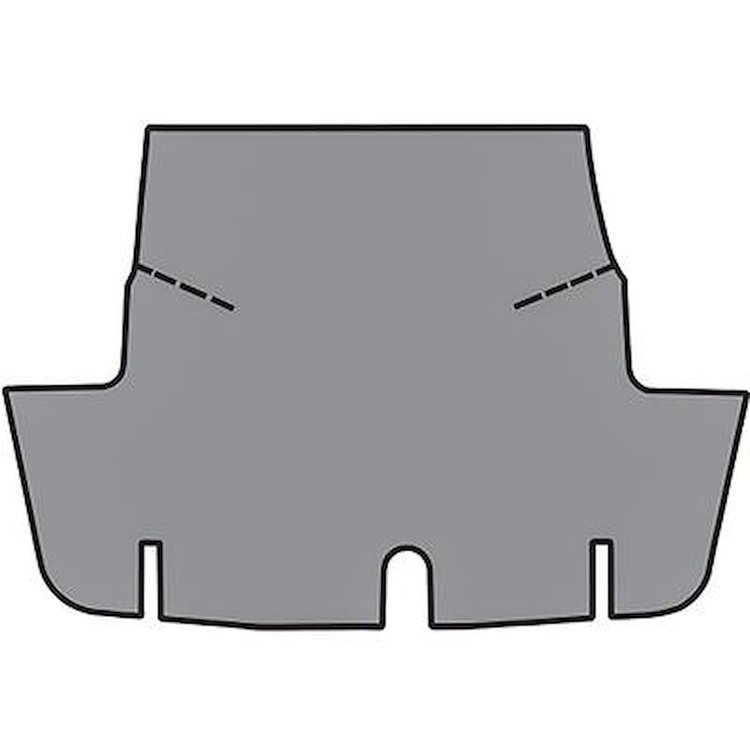 AM15270 1968-69 American Motors Javelin; Trunk Mat; TM Foam Material; Blue Herringbone