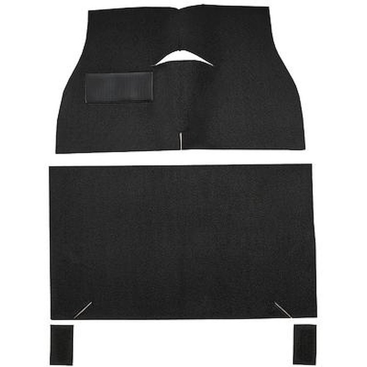 AM1700001 1958-60 American Motors American; 2 or 4 Door Sedan; 4-Piece Complete Molded Carpet Set; Loop; Black