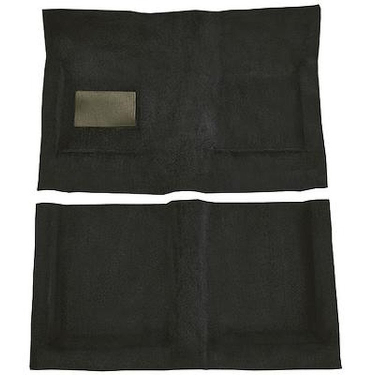 AM1715901 1969 AMC Ambassador, Matador; 2-Door Hardtop or Coupe; 4-Speed Shifter; 2-Piece Complete Molded Carpet Set; Loop; Blac