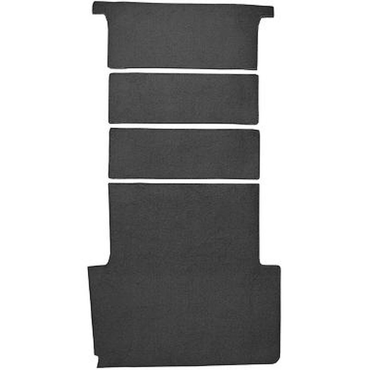 AM1720301 1970-74 AMC Ambassador, Matador, Rebel; 4-Door Wagon; 4-Piece Cargo Area Carpet Set; Cutpile; Black