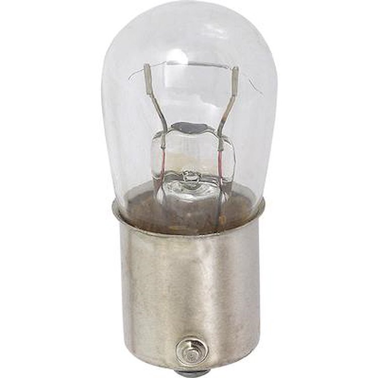 B105 Miniature Bulb; 12.8 Watt; 12 Volt; B6 Dome; BA15S Base; Single Filament; # 105
