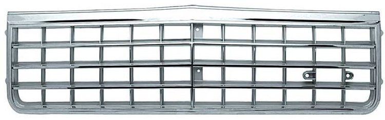 B1340 1981-85 Chevrolet Caprice; Front Grill; Chrome Argent Silver