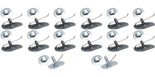 B1419 1964 Impala SS; Fender Molding Clips Set; 14 Clips; 14 Nuts