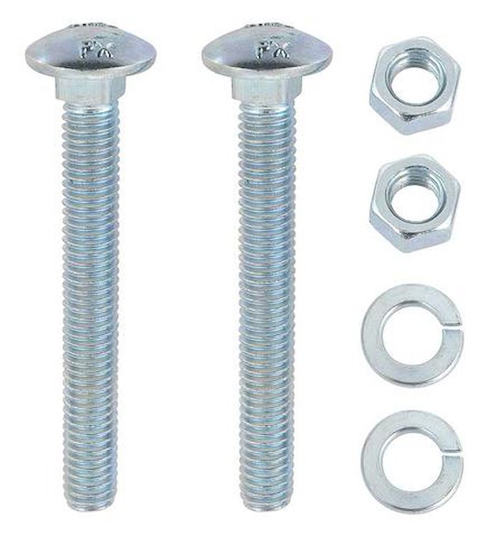 B1432 1955-70 Impala, Full Size; Fuel Tank Mounting Strap Hardware Set; 6-Pieces