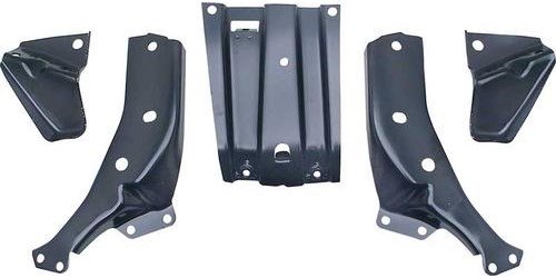 B1710 1963 Impala, Bel Air, Biscayne; Front Bumper Bracket Set; 5 Piece Set