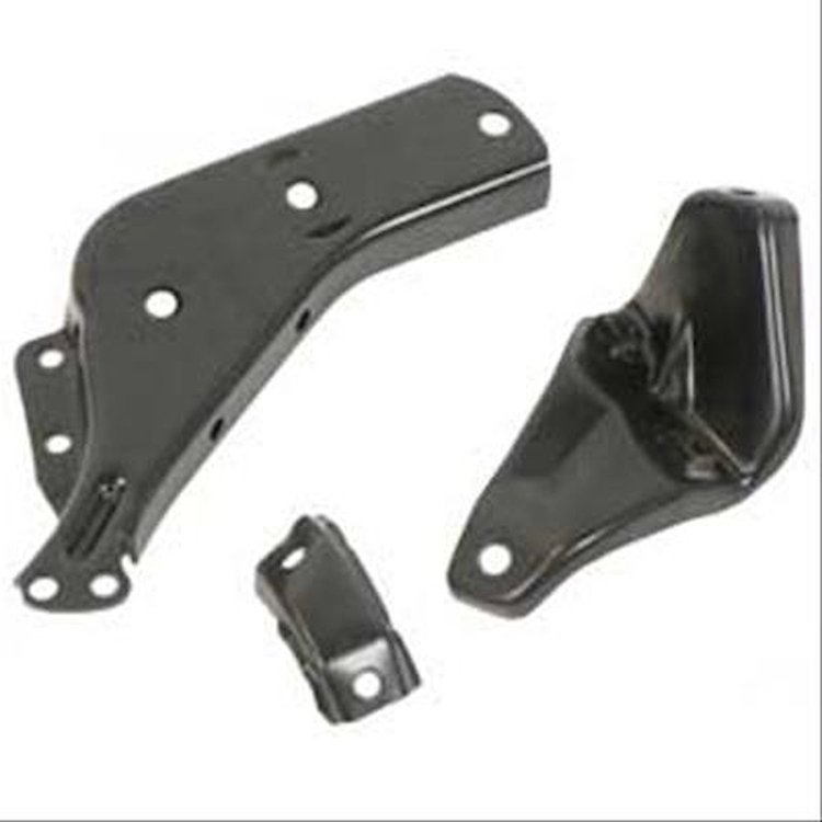 B1784 Front Bumper Bracket Set; 1964 Impala, Bel Air, Biscayne; 3 Piece Set; Drivers Side