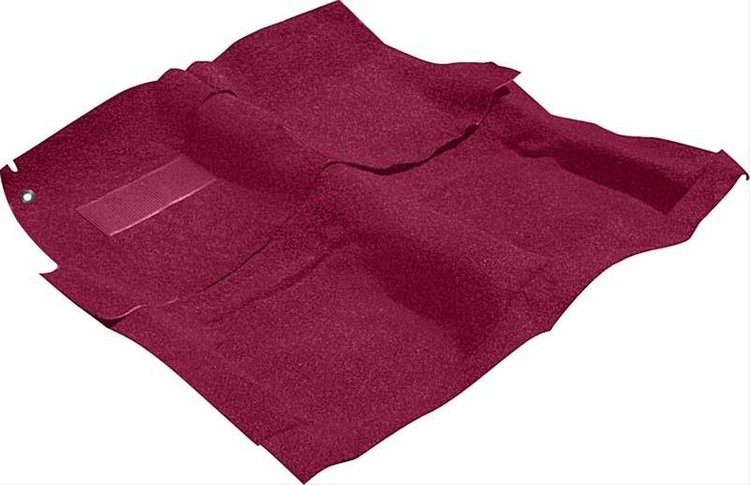 B2020B49 Molded Loop Carpet 1965-70 Impala, Bel Air, Caprice; 2-Door; With Auto Trans; Medium Red