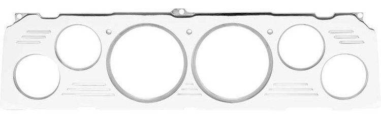 B5503 Billet Dash Instrument Gauge Insert; 1964-66 Chevrolet Truck; with 6 Gauge Design