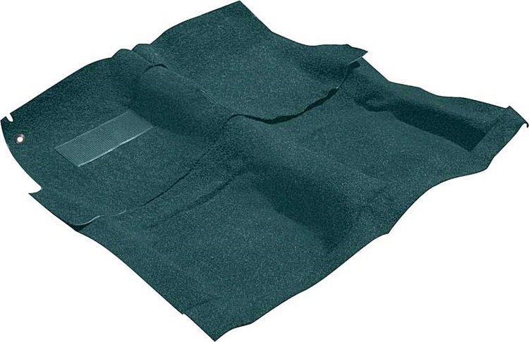 B8167T06 Carpet Set 1961-62 Impala/Full Size 2-Door Sedan Turquoise/Black Tuxedo (Salt & Pepper)