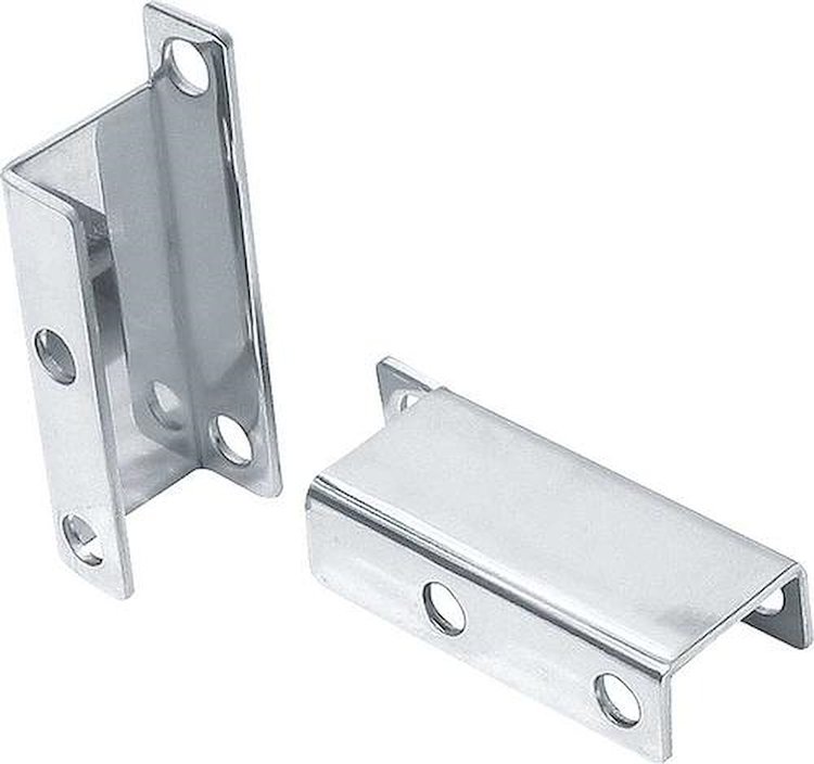 BBK002S 1955-58 GM Passenger Car; Power Brake Booster Brackets; For Boosters With 3-3/8 in. Square Bolt Pattern; Stainless Steel