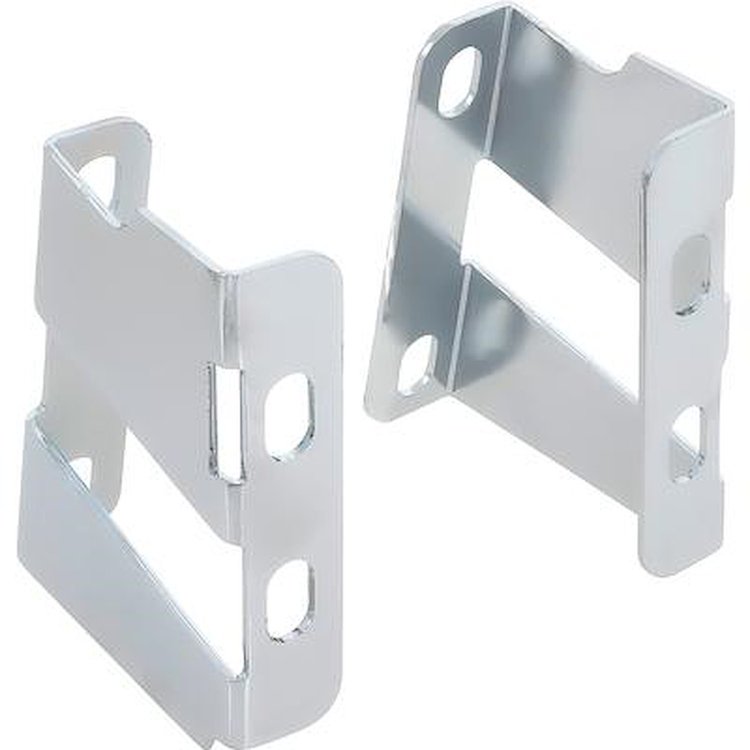 BBK004C 1959-68 GM Full Size Passenger Car; Power Brake Booster Brackets; For Boosters w/3-3/8 in. Square Bolt Pattern; Chrome