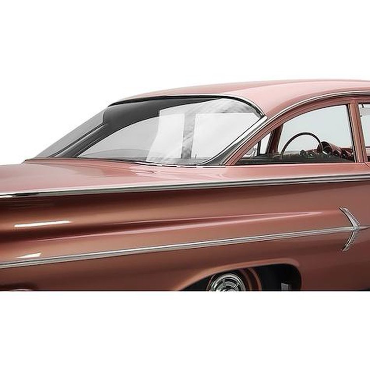BG3005C 1959-60 Impala; Bel Air; Biscayne; Rear Window Glass; Clear; 2 & 4-Door Sedan