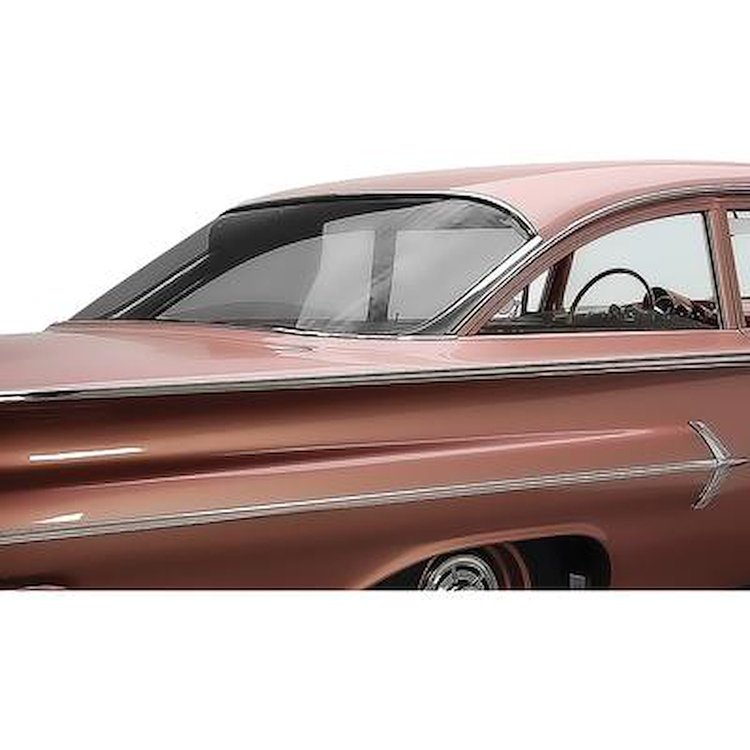 BG3005Y 1959-60 Impala; Bel Air; Biscayne; Rear Window Glass; 2 & 4-Door Sedan; Custom Gray Tint