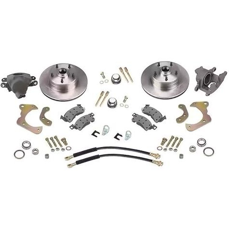 BK2014A 1965-68 Impala, Bel Air, Biscayne, Caprice; Front Disc Brake Conversion Set; For Stock Spindles; w/ Plain 11 in. Rotors