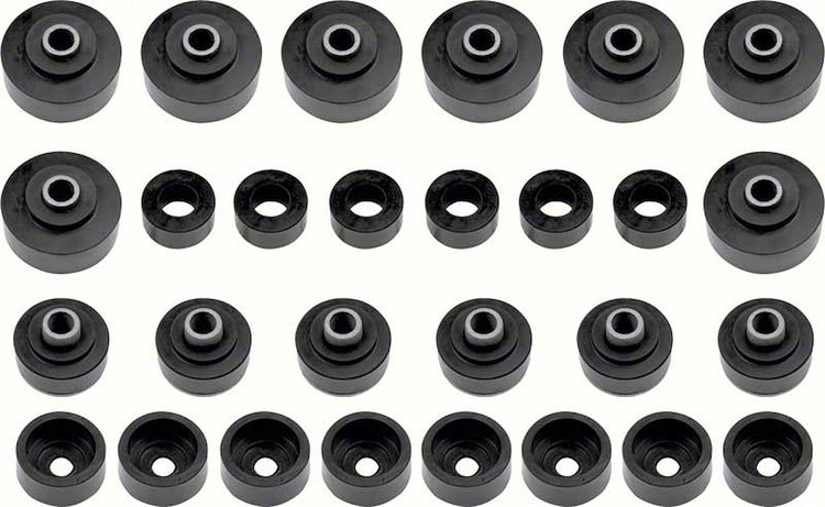 BM1004B Body Mount Bushing Set; 1965-66 Full Size Convertible