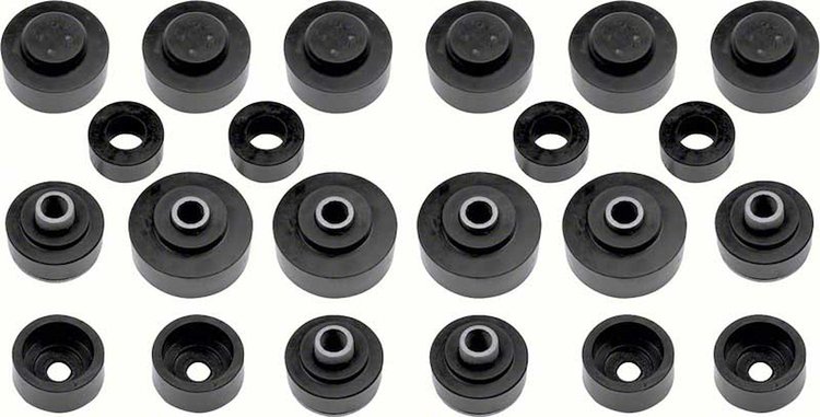 BM1006B Body Mount Bushing Set; 1967-68 Full Size Convertible