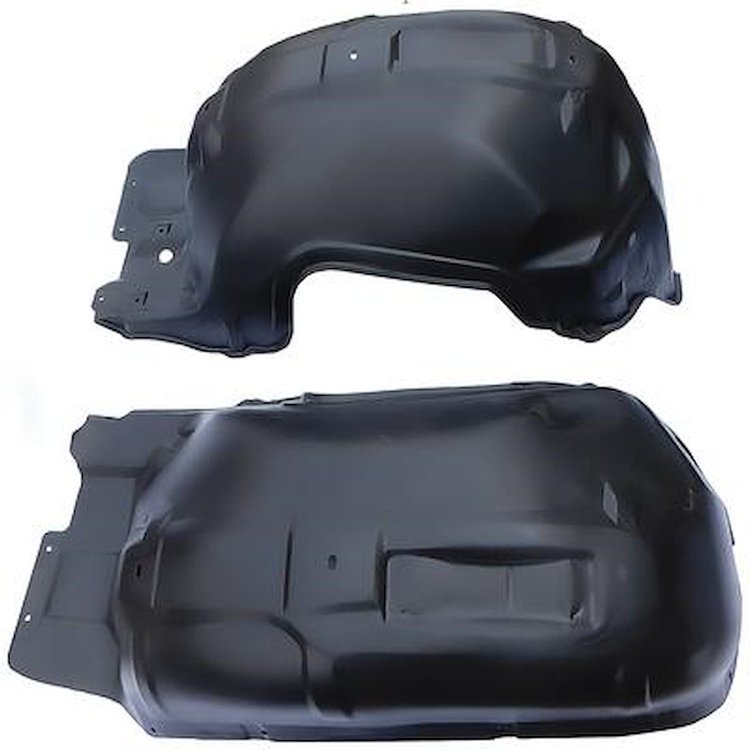 BP12833C 1973-77 Chevrolet Malibu, Chevelle, El Camino, Fender Liner, Plastic, Pair