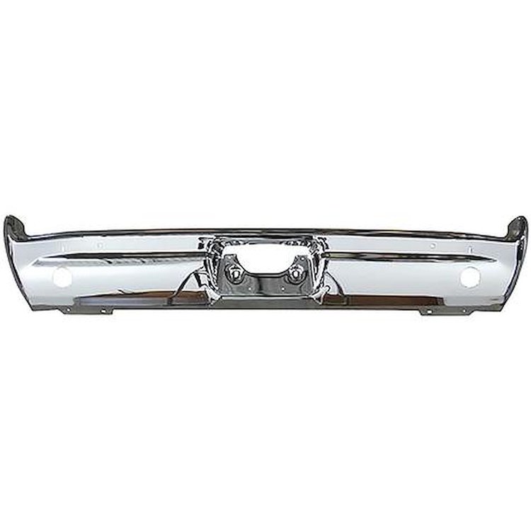 BP1336G Rear Bumper; 1966 Tempest, Lemans, GTO; With Round Backup Lamp Holes; Chrome