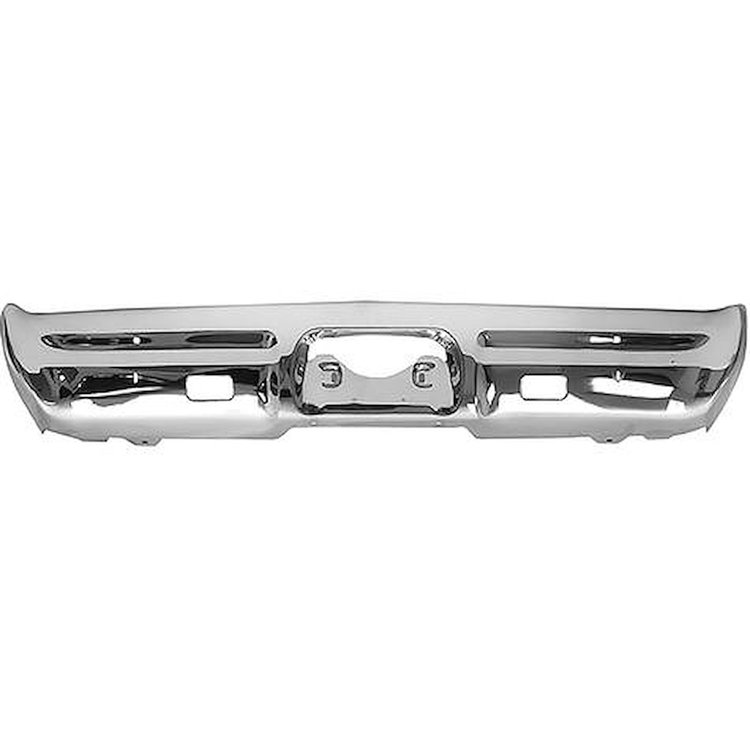 BP1340G Rear Bumper; 1967 Pontiac GTO; With Backup Lamp Holes; Chrome