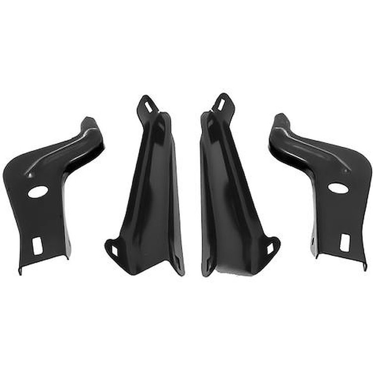 BP1354G Front Bumper Bracket Set; 1966-67 Tempest, Lemans, GTO; 4 Pieces