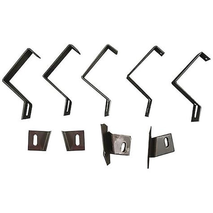 BP2036G Rear Bumper Valance Panel Bracket Set for 1970-1972 Pontiac GTO, LeMans [9-Piece]