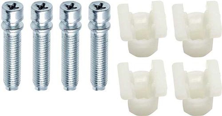 Headlamp Adjuster Screw Set Fits Select 1962-1966 GM Models [Adjuster Screw, Nylon Nut]