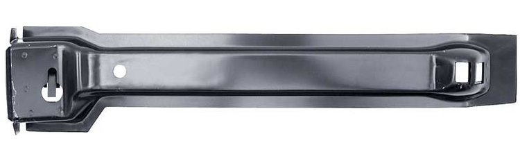Fuel Tank Brace / Trunk Floor Reinforcement - Black EDP Coated  Right Side