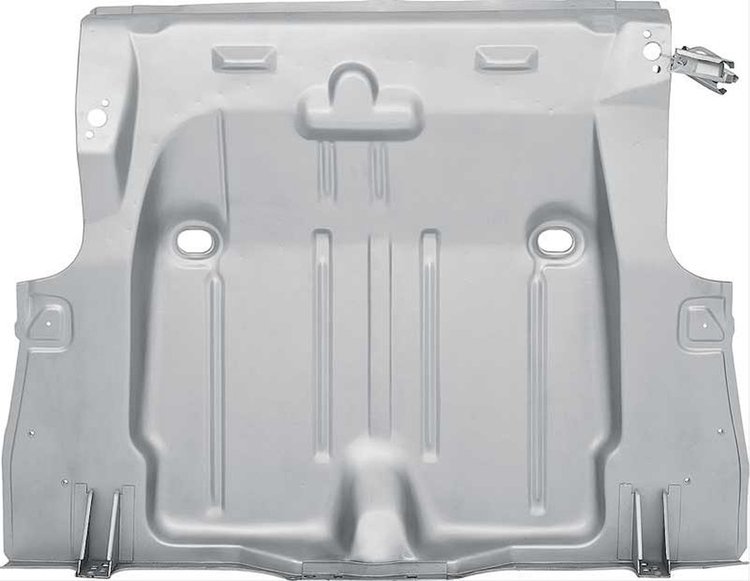 C339W Full Trunk Floor Pan 1969 Camaro, Firebird; With Silver Weld-Thru Coating