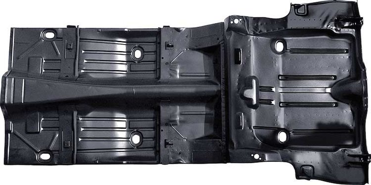 C9006 Complete Floor Pan & Trunk Pan Combination 1969 Camaro, Firebird, Trans Am