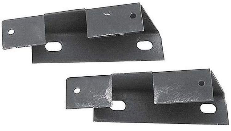 C969891 1974-75 Firebird; Front License Plate Support Brackets; Pair
