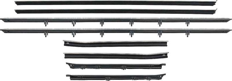 CA172A Window Felt Set for 1968-1969 Chevy Camaro, Pontiac Firebird Coupe