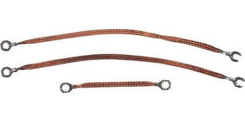 CA67GS81 1967-68 Camaro, 1967-69 Firebird; Ground Strap Set; Engine, Subframe; 8 Cylinder; 3 Piece Set