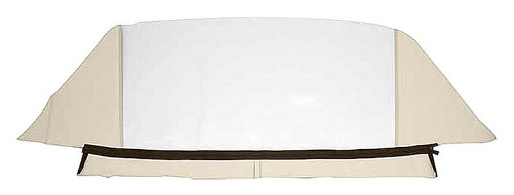 CD1029231 1958 Chevrolet Impala/Pontiac Bonneville Chieftain; Convertible Top Rear Window; Vinyl; Beige