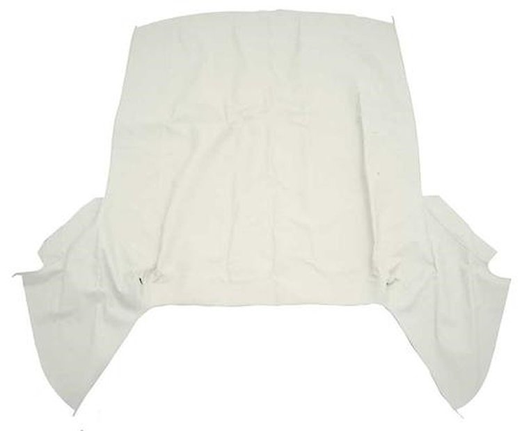 CD1032121 1962-63 Chevy II/Nova Convertible; Top Only; Use With Plastic Curtain; Vinyl; White