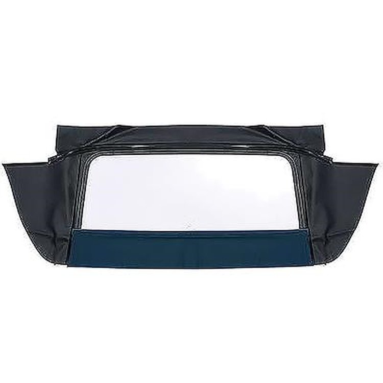 CD2017214 1965-70 Impala/GM B-Body Convertible; Rear Window Only; Plastic; Stayfast Canvas Cloth; Black