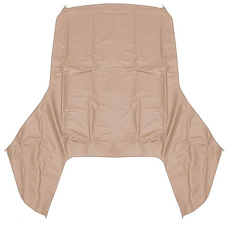 CD2029103 1958 Chevrolet, Pontiac Convertible; Top Only; Use With Glass Window; Canvas Cloth; Beige