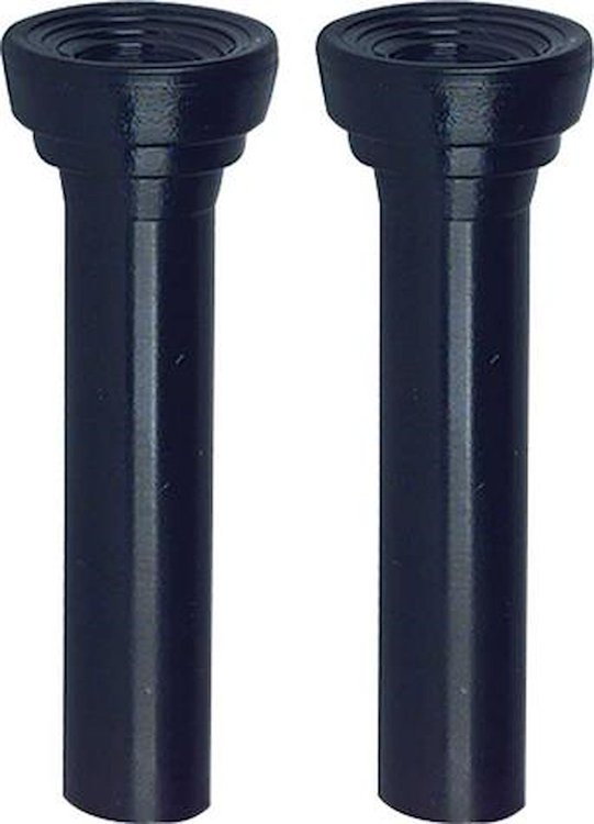 CLK701 1961-66 GM; Door Lock Knobs; Flat Head Design; Self-Threaded; Black; Pair