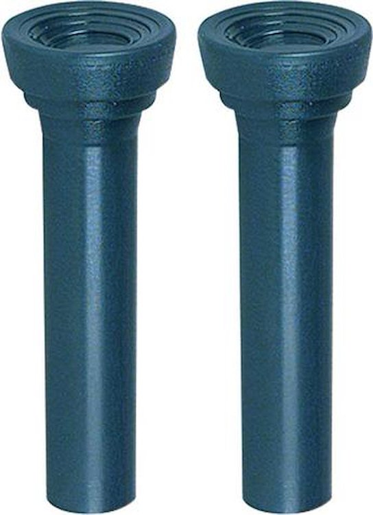 CLK708 1961-66 GM; Door Lock Knobs;Flat Head Design; Self-Threaded; Medium Blue; Pair; Reproduction