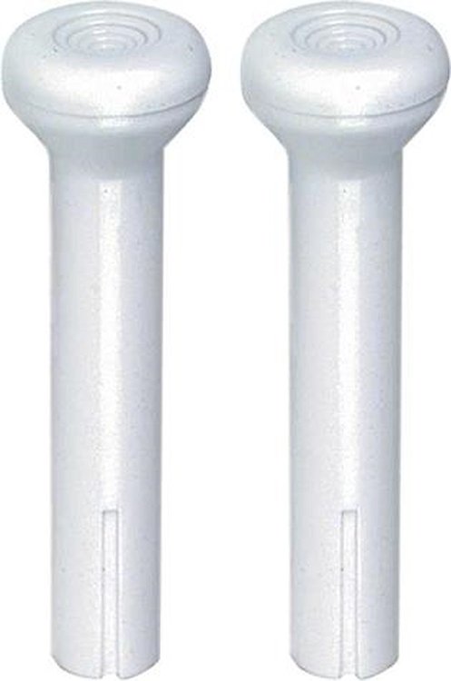 CLK810 1968-91 GM; Door Lock Knobs; Standard Interior; Smooth Design; Off White; Pair