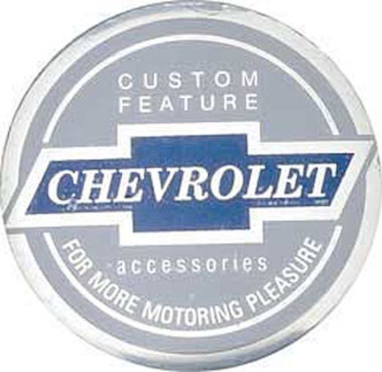 62-63 FULLSIZE SEAT BELT EMBLEM