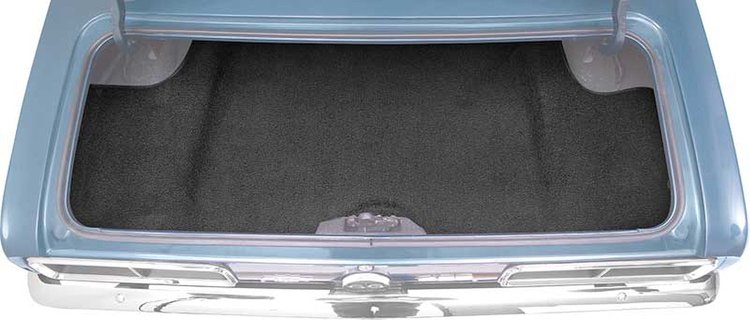 CM52088 1967-68 Camaro / Firebird Black Molded Trunk Carpet