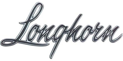 CM9645 1969-72 Chevrolet, GMC Fleetside Pickup Truck; "Longhorn" Bed Side Emblems; Pair