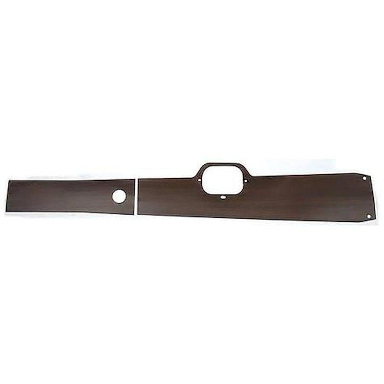 CP1555G 1967 Pontiac GTO, LeMans, Tempest; Manual Transmission; Console Woodgrain Insert Kit; 2 Pieces