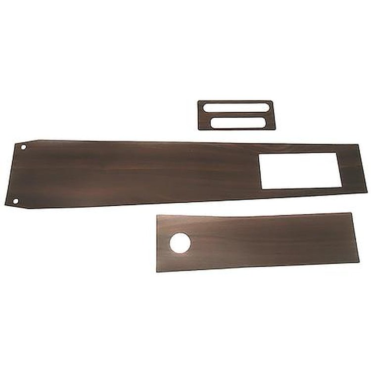 CP1557G 1967 Pontiac GTO, LeMans, Tempest; 2-Speed Power Glide Automatic Transmission; Console Woodgrain Insert Kit; 3 Pieces
